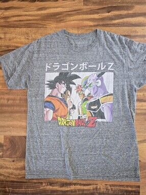 Dragon Ball Z Goku Vegeta Anime Graphic T-Shirt Gray